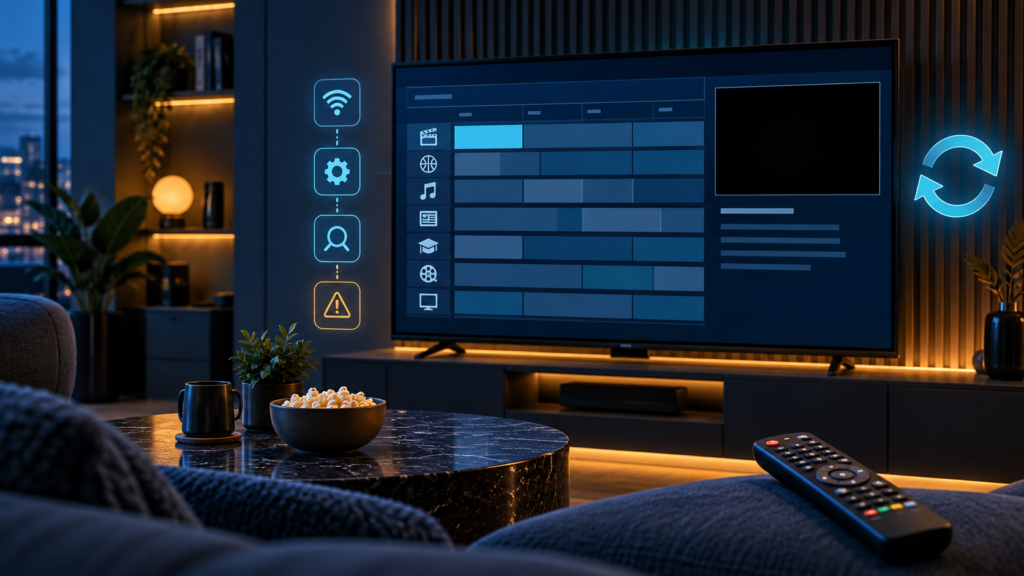 Dépannage EPG et écran noir Atlas Pro ONTV